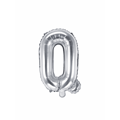 Buchstabenballon Q XS - Silber