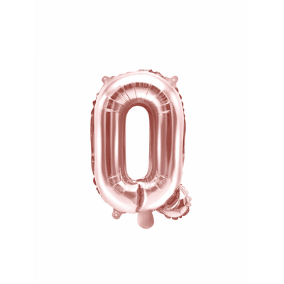 Buchstabenballon Q XS - Rosegold