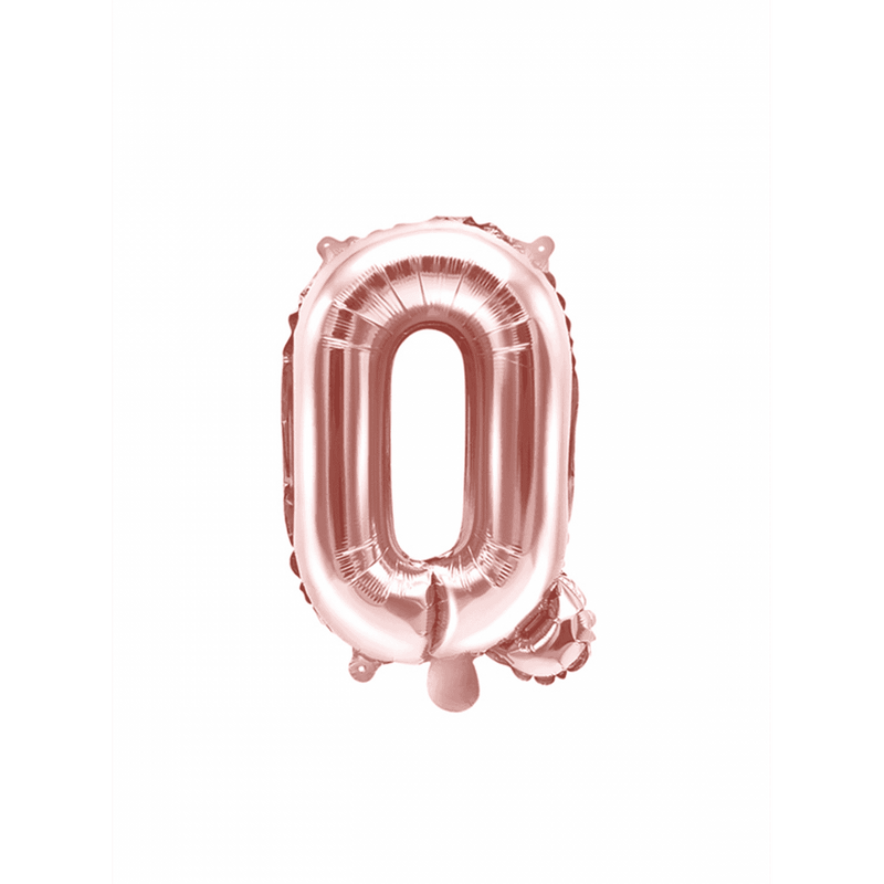 Buchstabenballon Q XS - Rosegold