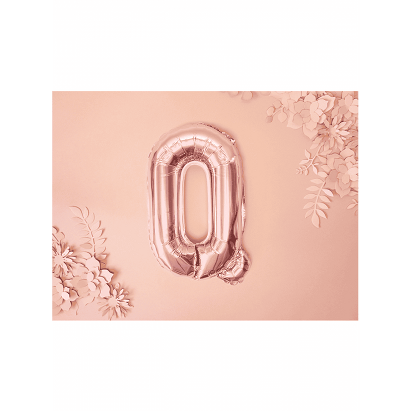 Buchstabenballon Q XS - Rosegold