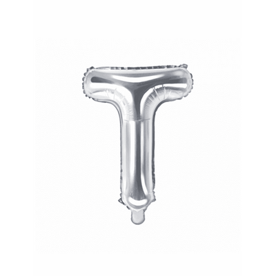Buchstabenballon T XS - Silber