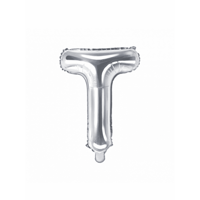 Buchstabenballon T XS - Silber