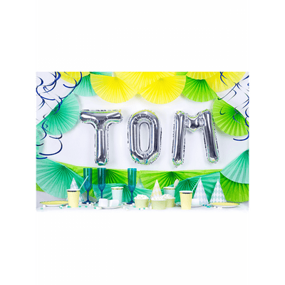 Buchstabenballon T XS - Silber | Boutique Ballooons
