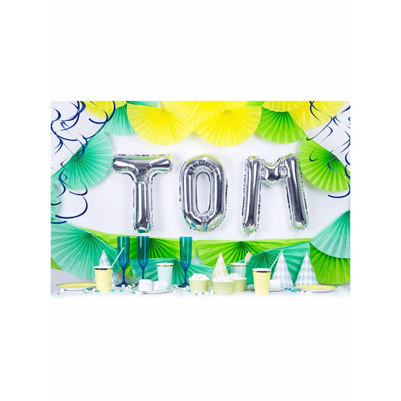 Buchstabenballon T XS - Silber | Boutique Ballooons