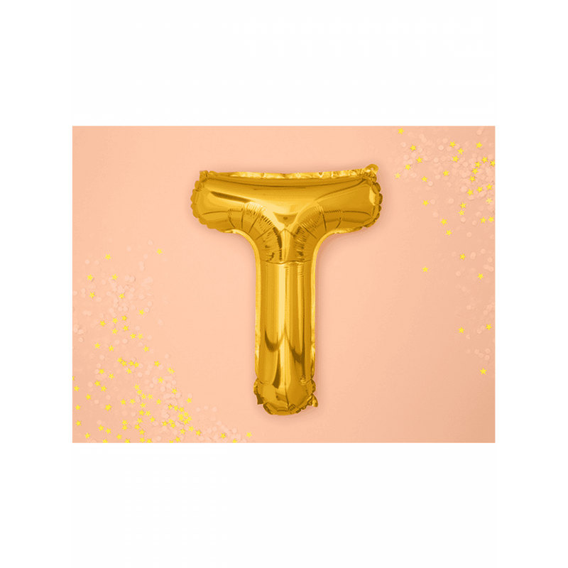 Buchstabenballon T XS - Gold