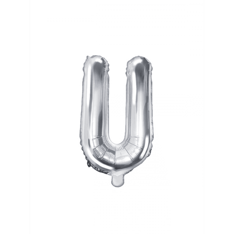 Buchstabenballon U XS - Silber