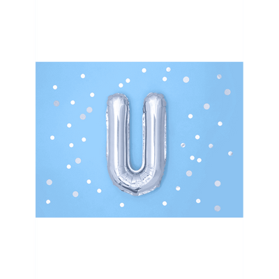 Buchstabenballon U XS - Silber