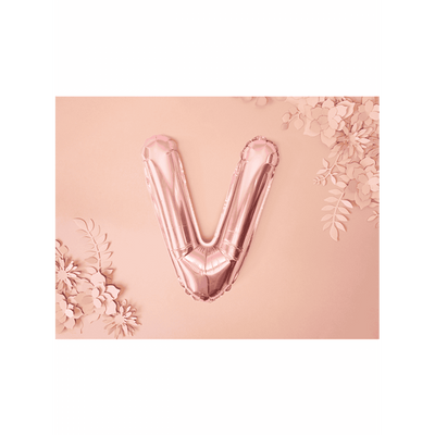 Buchstabenballon V XS - Rosegold