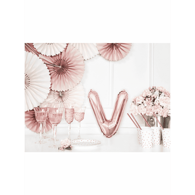 Buchstabenballon V XS - Rosegold