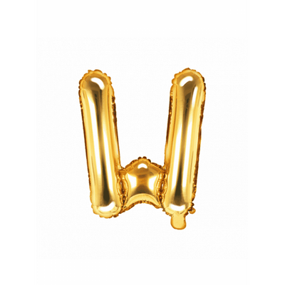 Buchstabenballon W XS - Gold