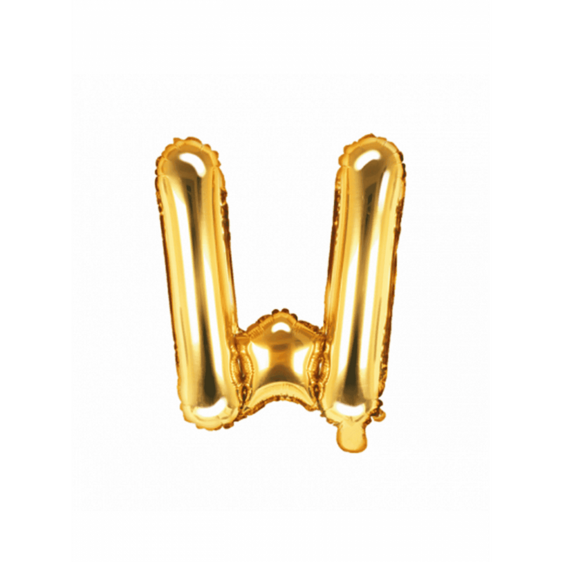 Buchstabenballon W XS - Gold