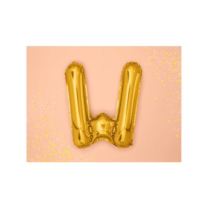 Buchstabenballon W XS - Gold