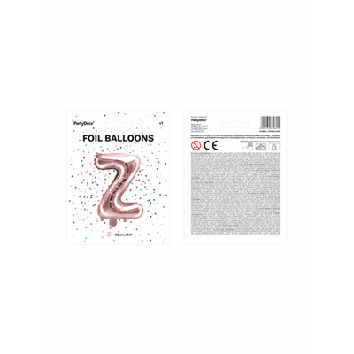 Buchstabenballon Z XS - Rosegold
