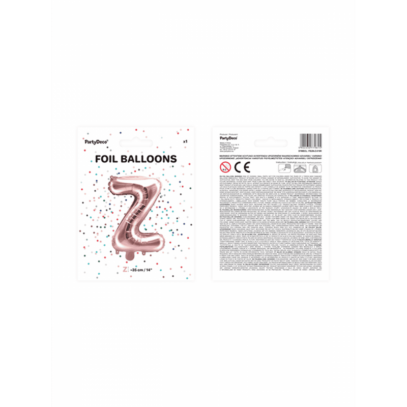 Buchstabenballon Z XS - Rosegold