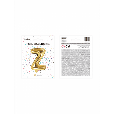 Buchstabenballon Z XS - Gold