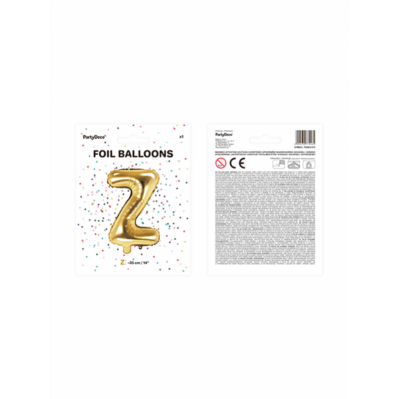 Buchstabenballon Z XS - Gold