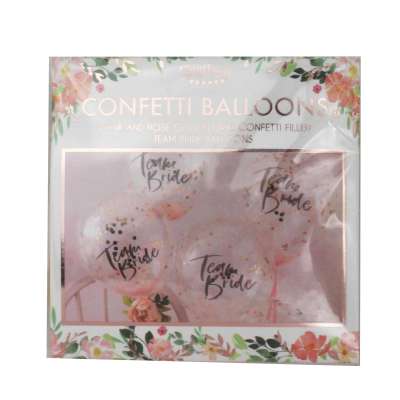 Team Bride Confetti Balloons