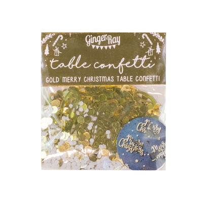Gold Foiled Merry Christmas Table Confetti