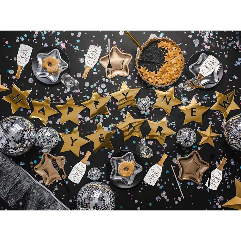 Bannergirlande - Gold Stars HNY
