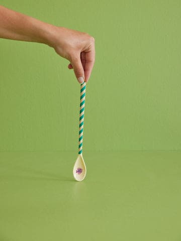 Melamine Latte Spoon - Cream - Arda Bloom Print | Boutique Ballooons