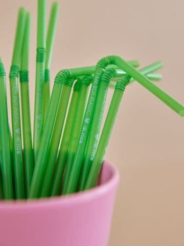 PLA Drinking Straw - Green | Boutique Ballooons