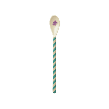 Melamine Latte Spoon - Cream - Arda Bloom Print | Boutique Ballooons