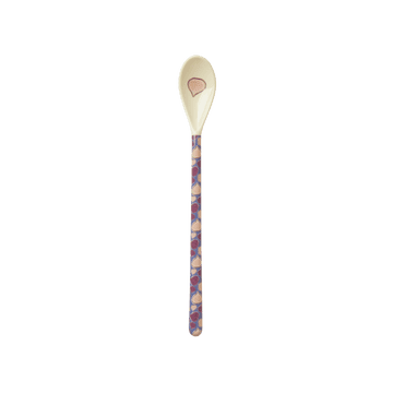 Melamine Latte Spoon - Plum - Figs In Love Print