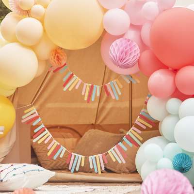 Bunting - Card Sticks - Mixed Colours