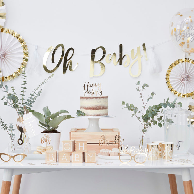 Gold Foiled Baby Shower Advice Cards | Boutique Ballooons