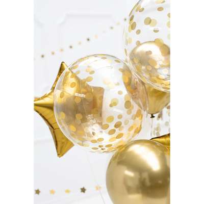 Clearz XL - Transparent Golden Dots | Boutique Ballooons