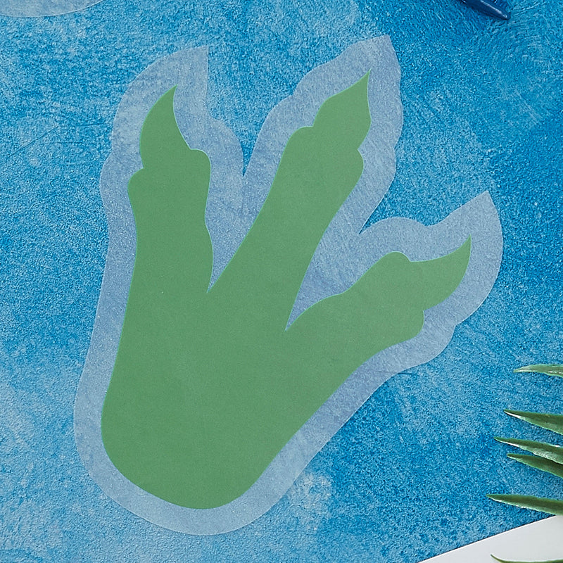 Dinosaur Party Footprint Stickers