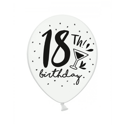 6 Motivballons - 18th Birthday | Boutique Ballooons