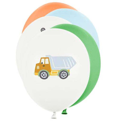 6 Motivballons - Construction Vehicles | Boutique Ballooons