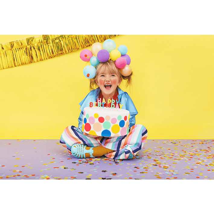 13 Kuchenkerzen - Happy Birthday - Bunt | Boutique Ballooons