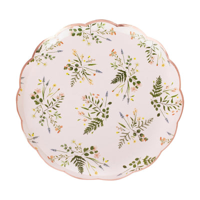 Floral Tea Party Paper Plates | Boutique Ballooons