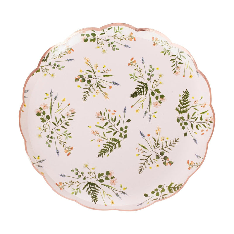 Floral Tea Party Paper Plates | Boutique Ballooons