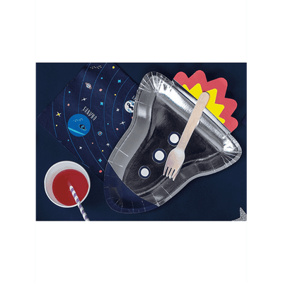 6 Pappteller - Ø 30cm - Space Party | Boutique Ballooons