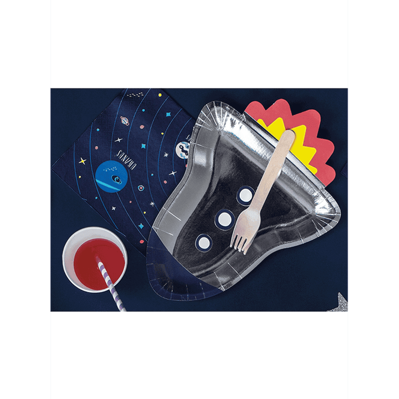 6 Pappteller - Ø 30cm - Space Party | Boutique Ballooons