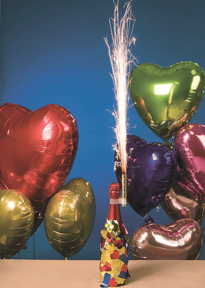 Traumstern Goldstück mit Flaschenclip | Boutique Ballooons