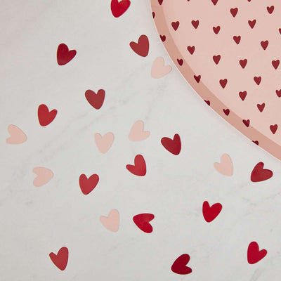Pink and Red Biodegradable Heart Confetti | Boutique Ballooons