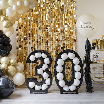 Nude and Black Happy Birthday Paper Party Cups