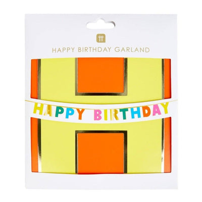 Talking Tables - Regenbogen-Girlande, Happy Birthday | Boutique Ballooons