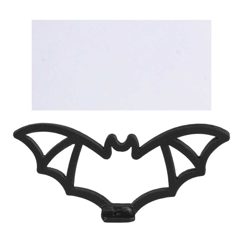 Metal Black Bat Place Card Holder