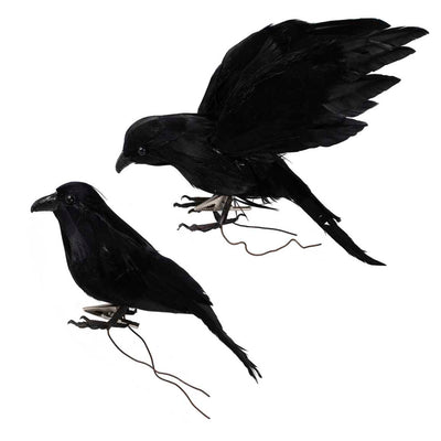 Black Crow Halloween Decorations