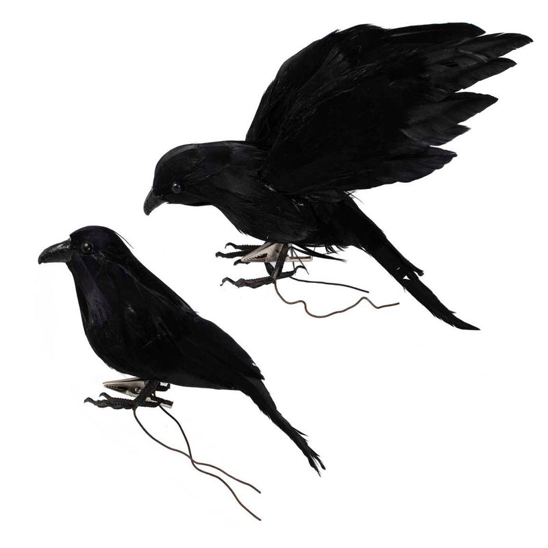 Black Crow Halloween Decorations