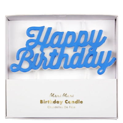Blue Happy Birthday Candle | Boutique Ballooons