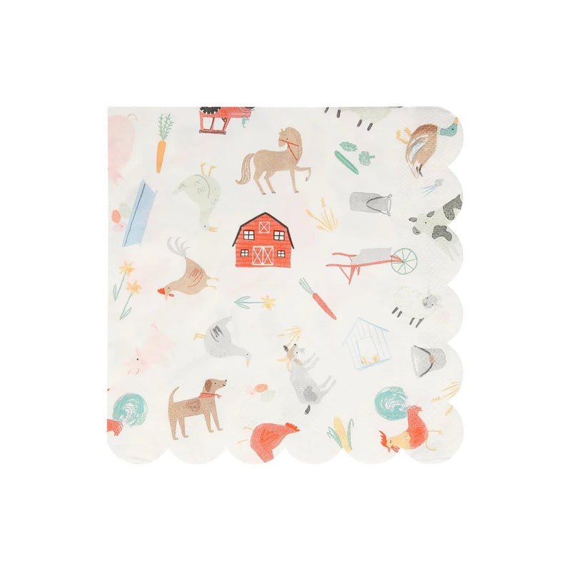 On The Farm Large Napkins | Boutique Ballooons