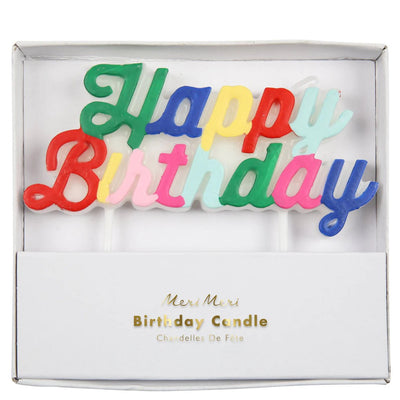 Multicolour Happy Birthday Candle | Boutique Ballooons