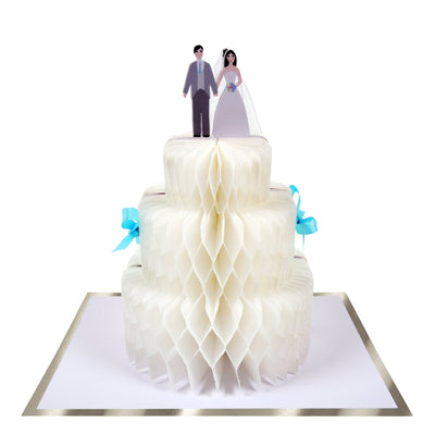 Wedding Cake Honeycomb Card | Boutique Ballooons