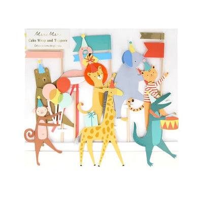 Animal Parade Cake Wrap & Toppers | Boutique Ballooons